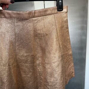 Elegant Golden Shimmer Girls Skirt
